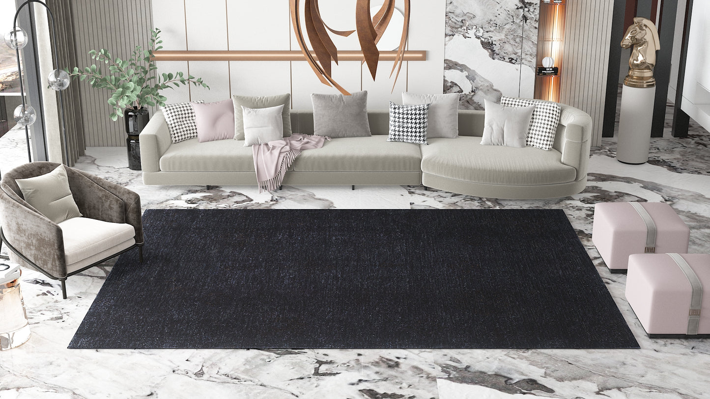 Obsidian Nights Solid Color Rug - R282QD