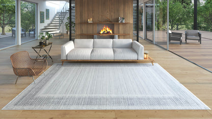 Pearly Whispers Bordered Rug - M504A