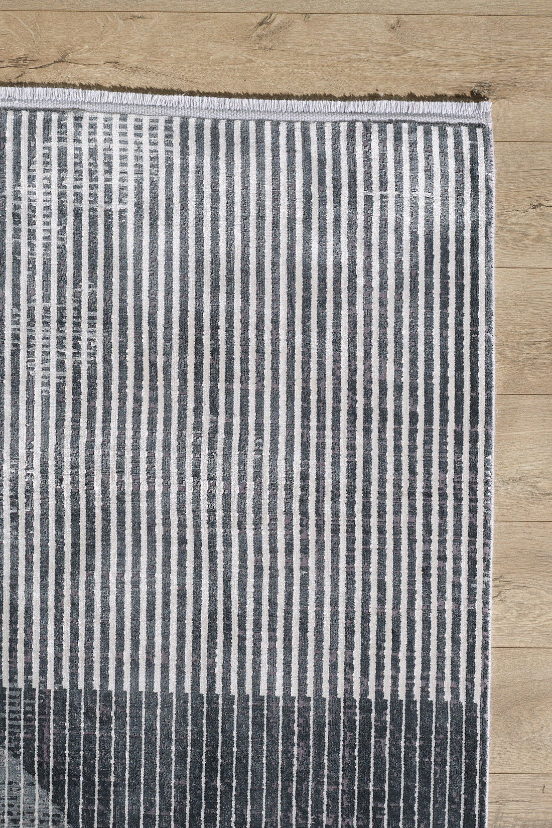 Graphite Grid Contemporary Rug - M511A