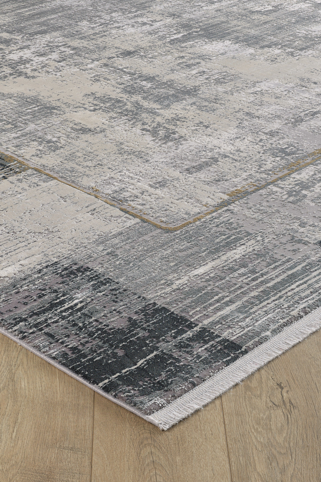 GridWave Silver Premium Rug - M426A