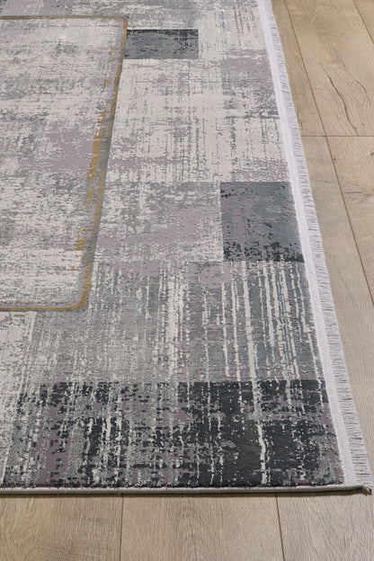 GridWave Silver Premium Rug - M426A