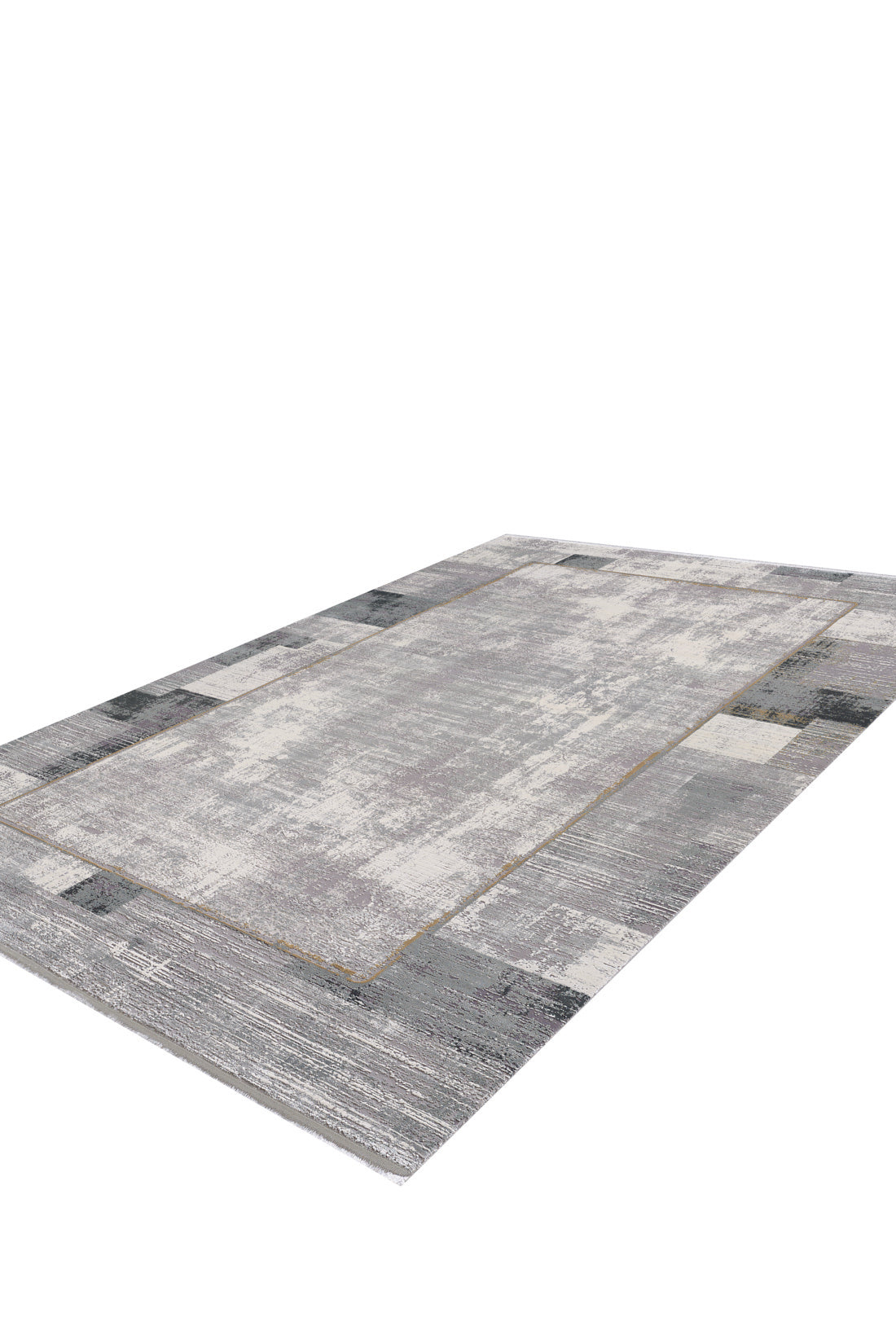 GridWave Silver Premium Rug - M426A