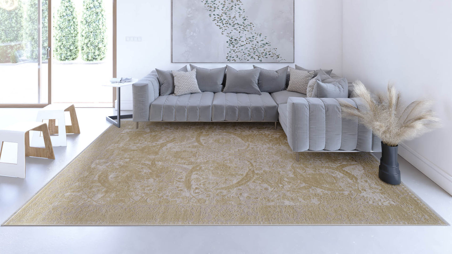 Ethereal Elegance Gold Rug - M455G