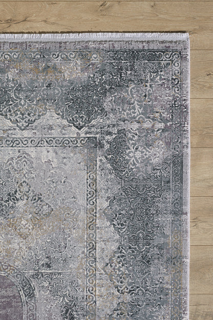 Neo-Medallion Pastel Premium Rug - Ash - MT095