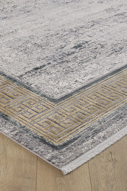 Timeless Remix Bordered Rug - Beige - MT187