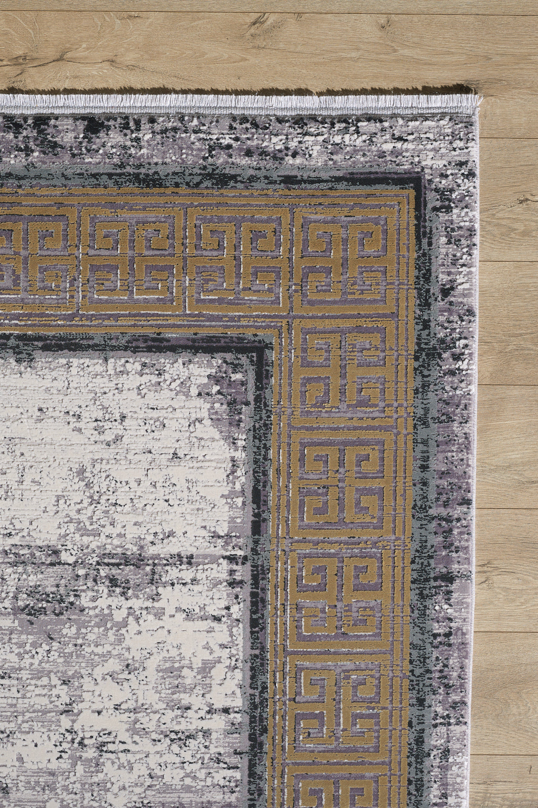 Timeless Remix Bordered Rug - Beige - MT187