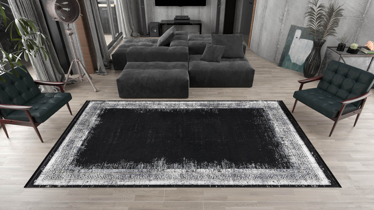 Eternal Midnight Black Rug - M235H