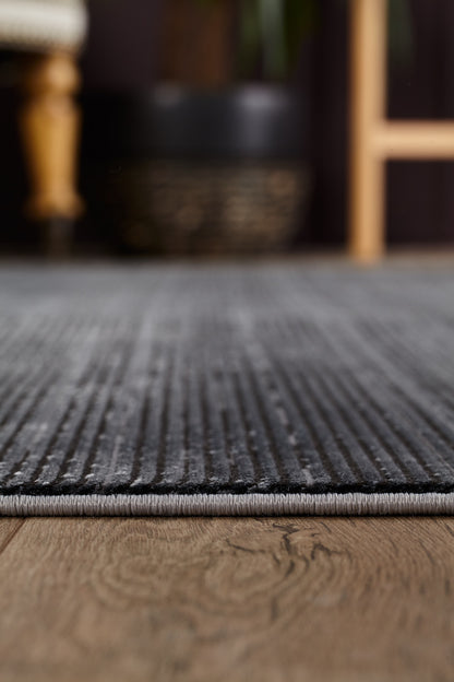 Antrachite Shadows Black Rug - M497A