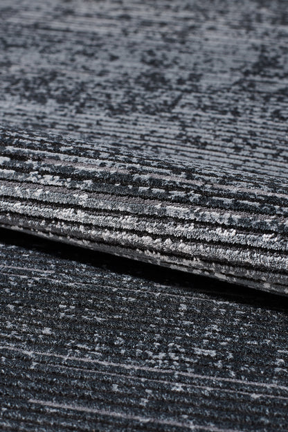 Antrachite Shadows Black Rug - M497A