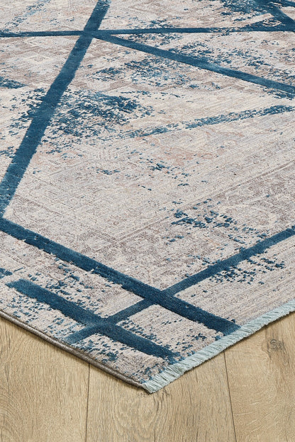 Dominant Lineage Modern Rug - Teal - HRD010