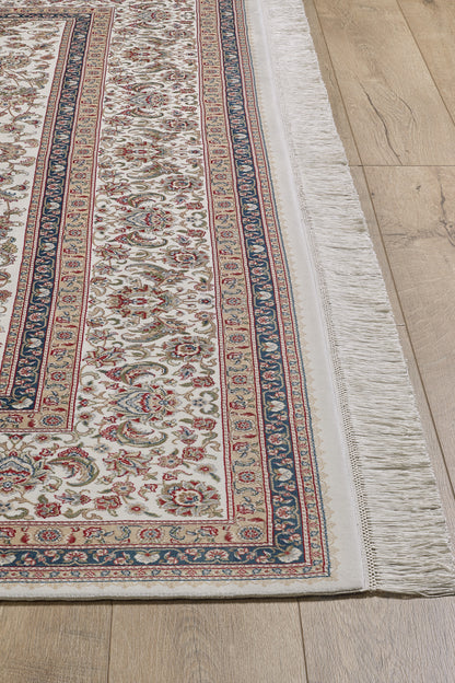 Floral Whispers Silk Hereke Rug - Neutral - 1139A