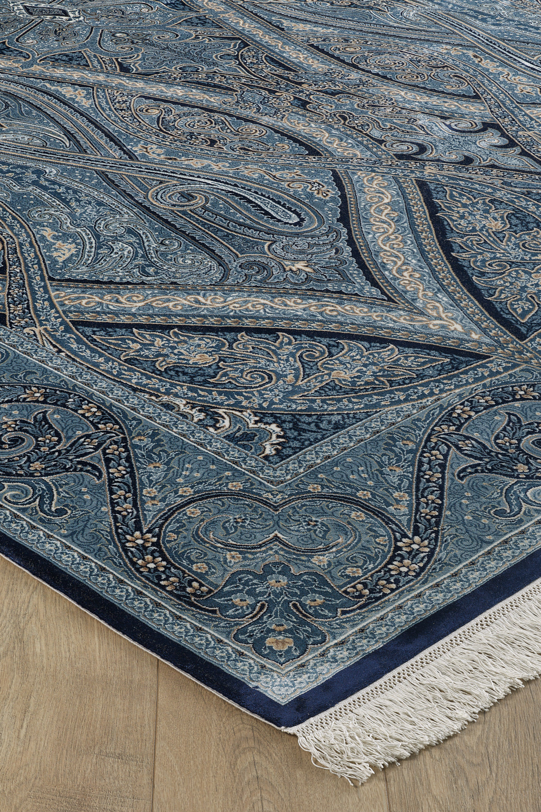 Ottoman Heritage Seidenteppich – Marineblau – 1170C 