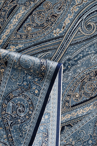 Ottoman Heritage Seidenteppich – Marineblau – 1170C 