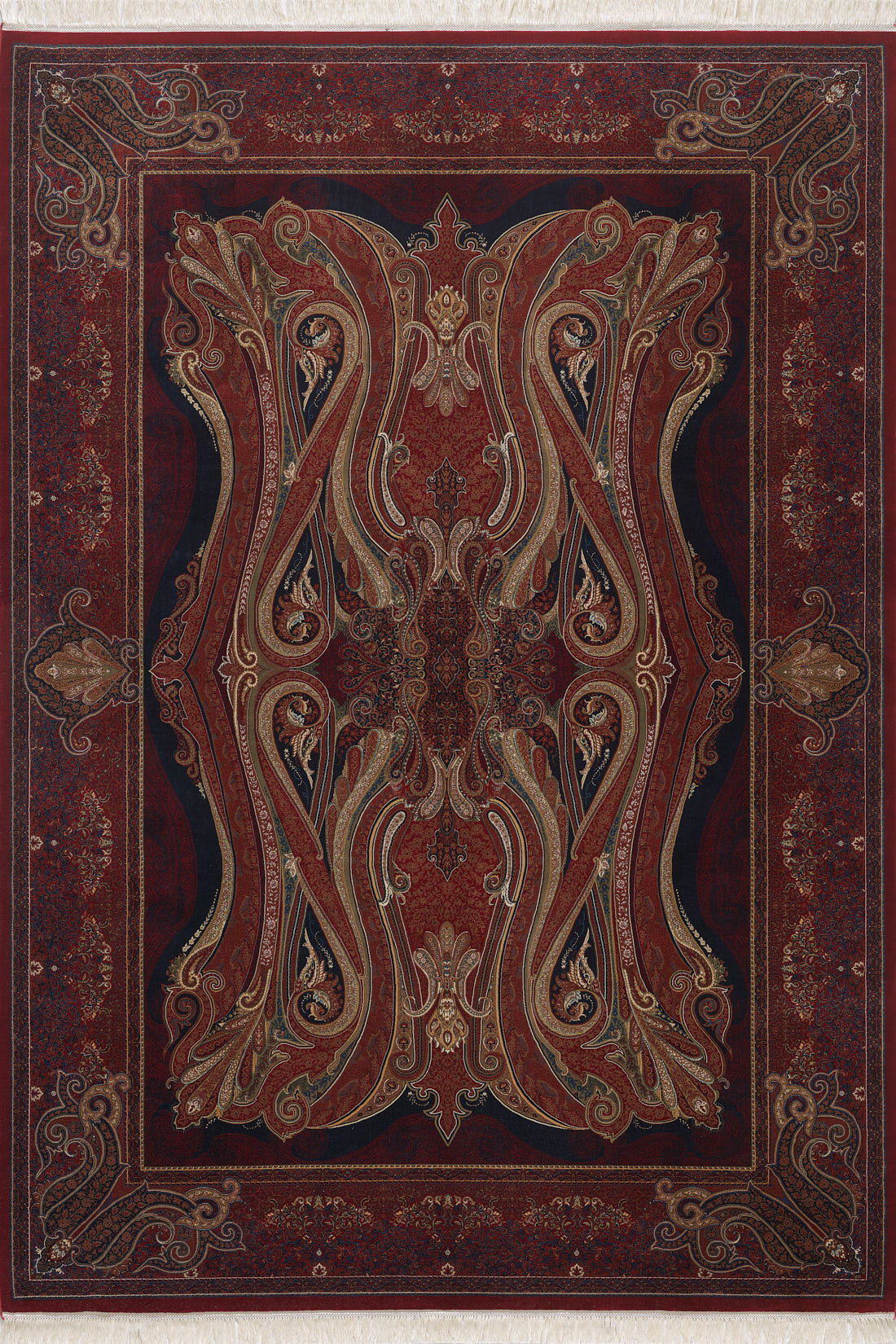 Dark Majesty Turkish Rug - Burgundy - 2205X