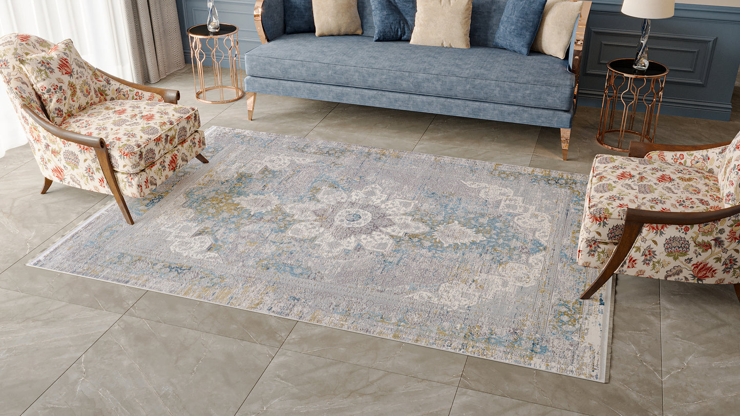 Medallion Revamp Modernised Medallion Rug - MT002