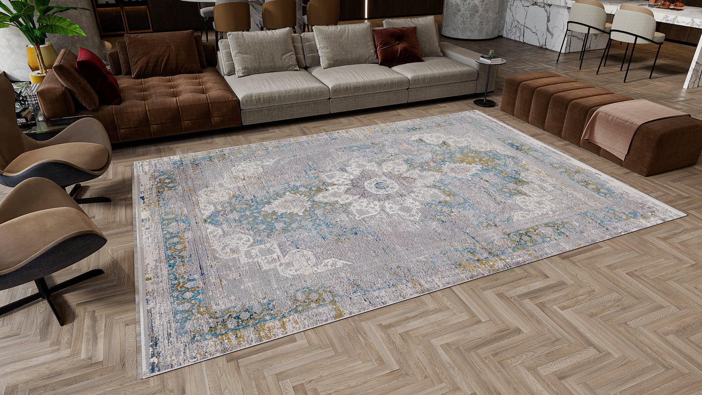 Medallion Revamp Modernised Medallion Rug - MT002