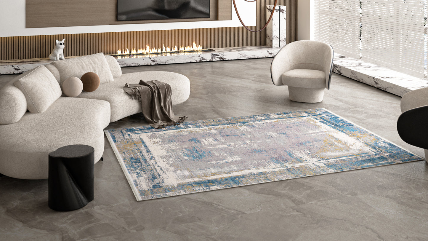 ChromaBurst Premium Rug - Blue - MT176