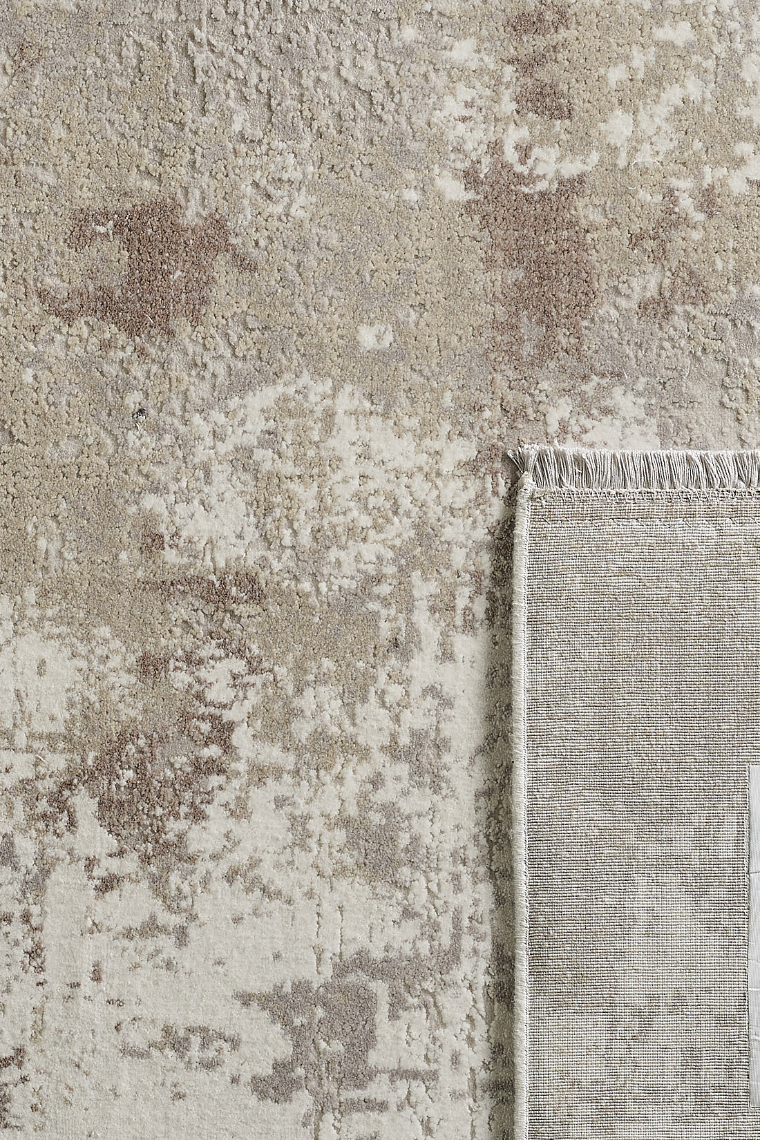 Beige Infusion Dynamics Abstrakter Teppich – NV002