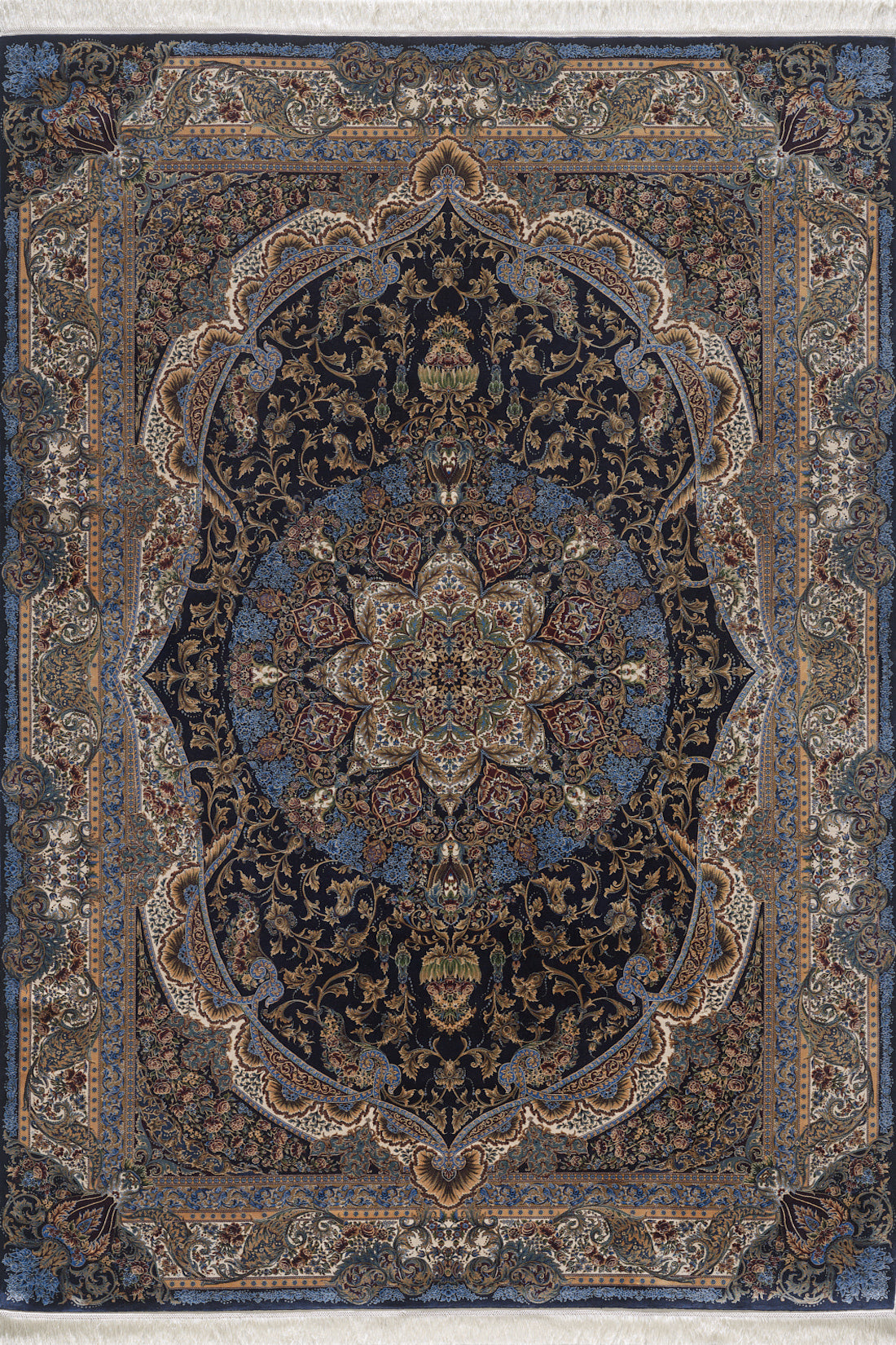 Time-Honored Palace Traditional Silk Rug - Dark - 2029