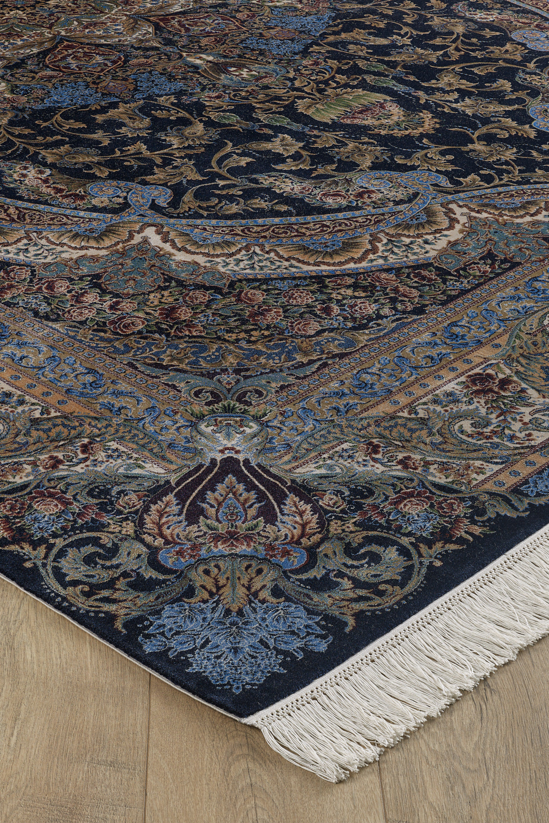 Time-Honored Palace Traditional Silk Rug - Dark - 2029