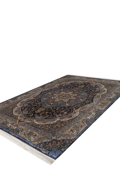 Time-Honored Palace Traditional Silk Rug - Dark - 2029