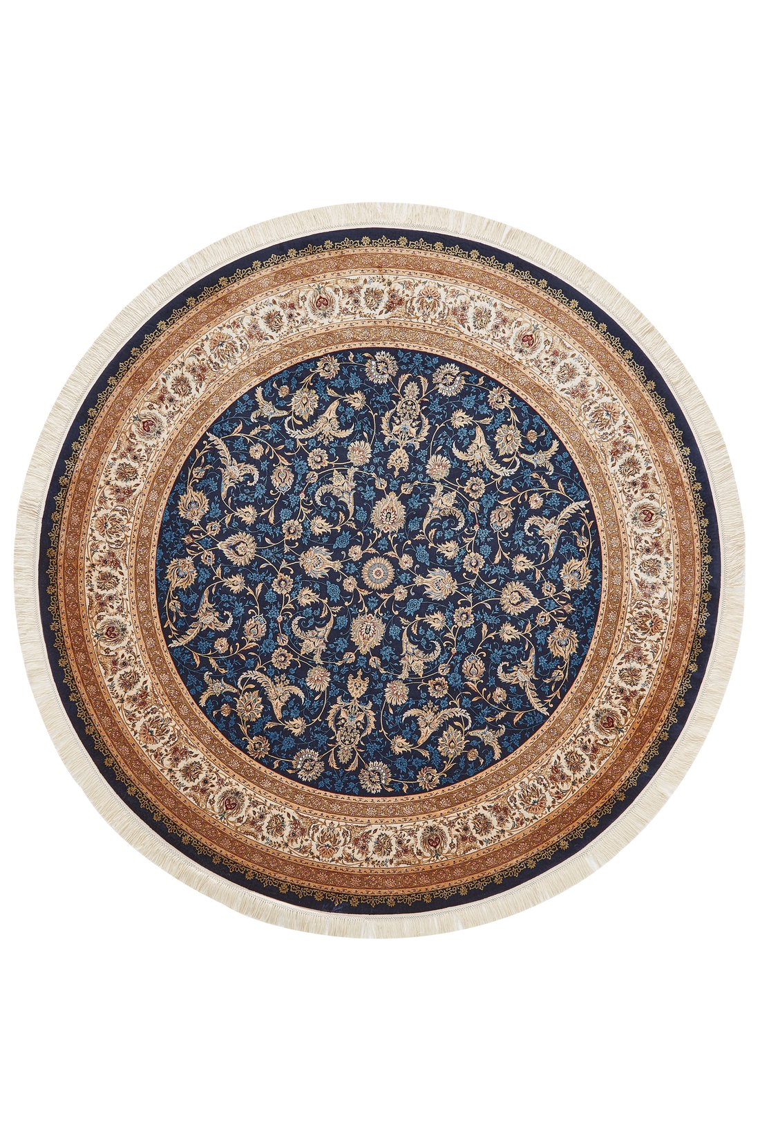 Charming Floral Hereke-Teppich – Indigo – 2209L 