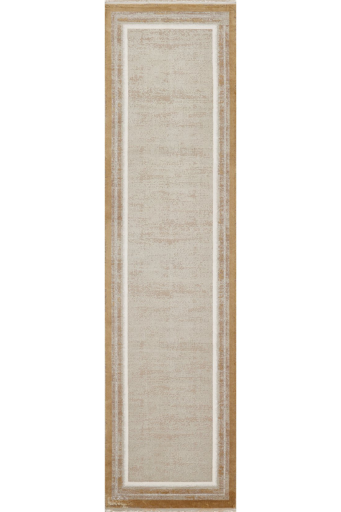 Radiant Edges Bordered Rug - Amber - M542G