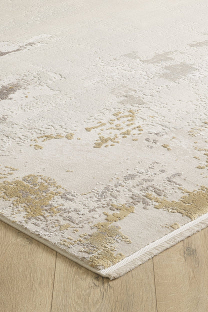 Abstract Blitz Premium Rug - Gold - M658F