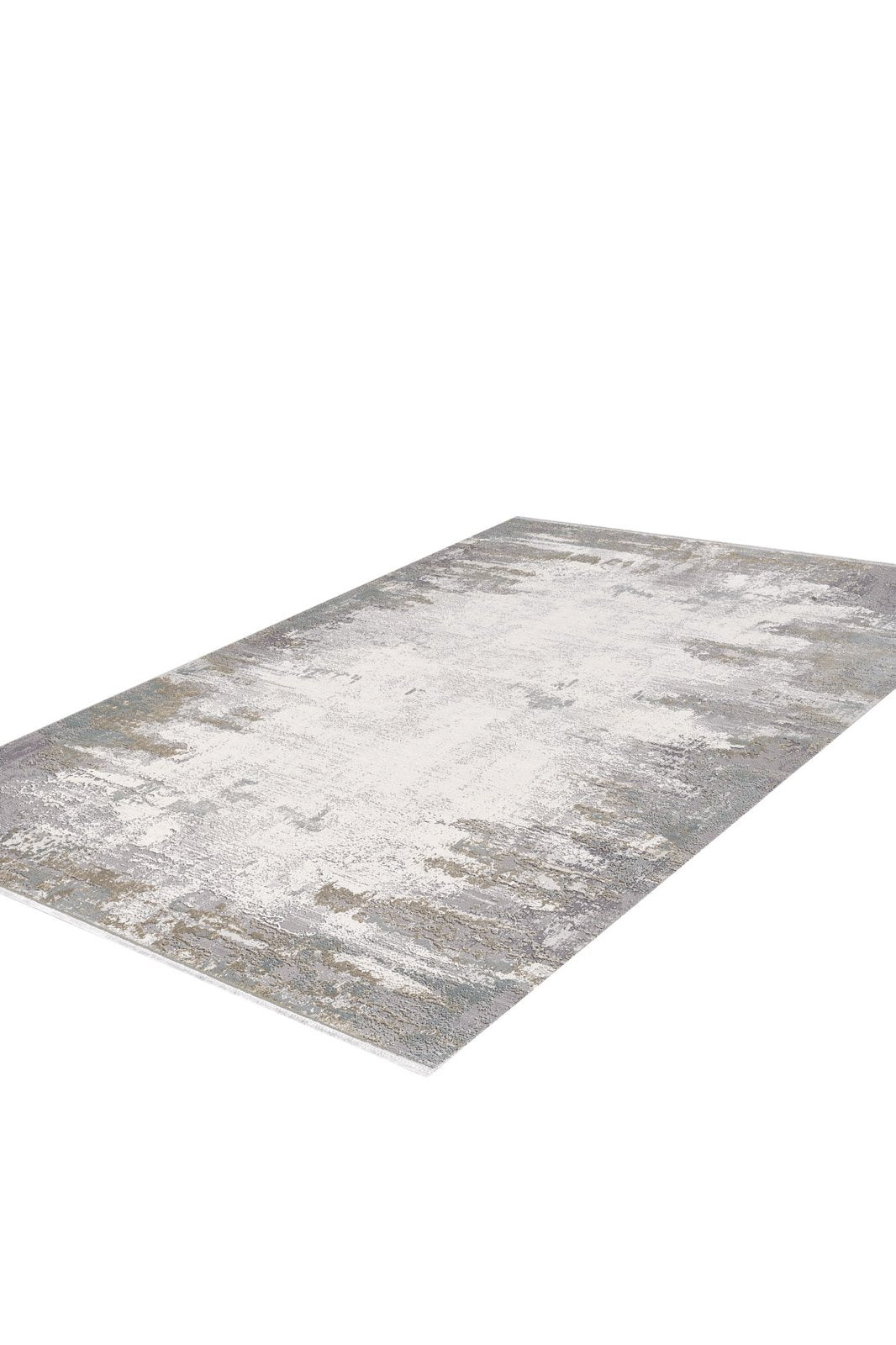 Abstract Blitz Premium Rug - Silver - M658D