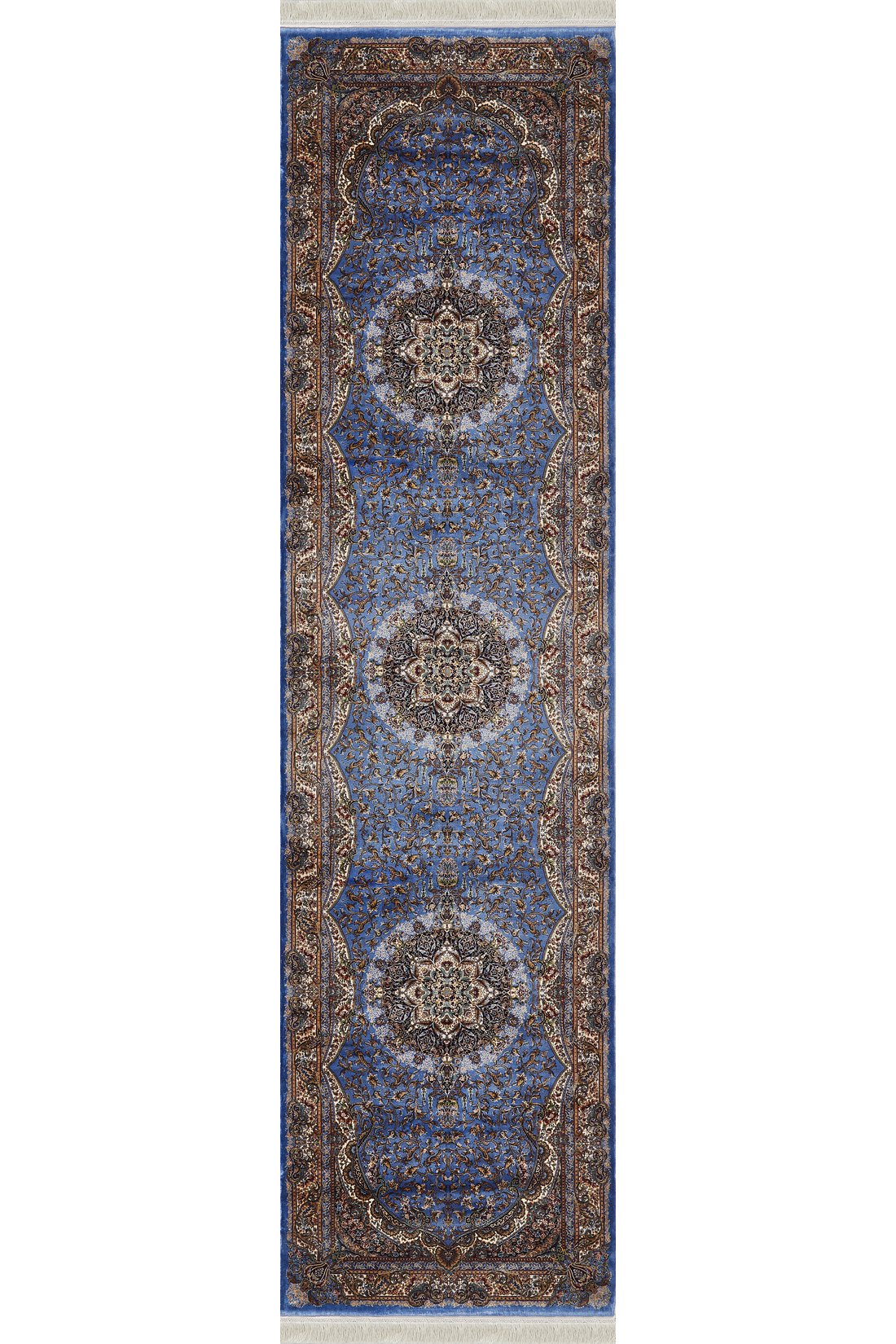 Time-Honored Palace Traditional Silk Rug - Blue - 2030