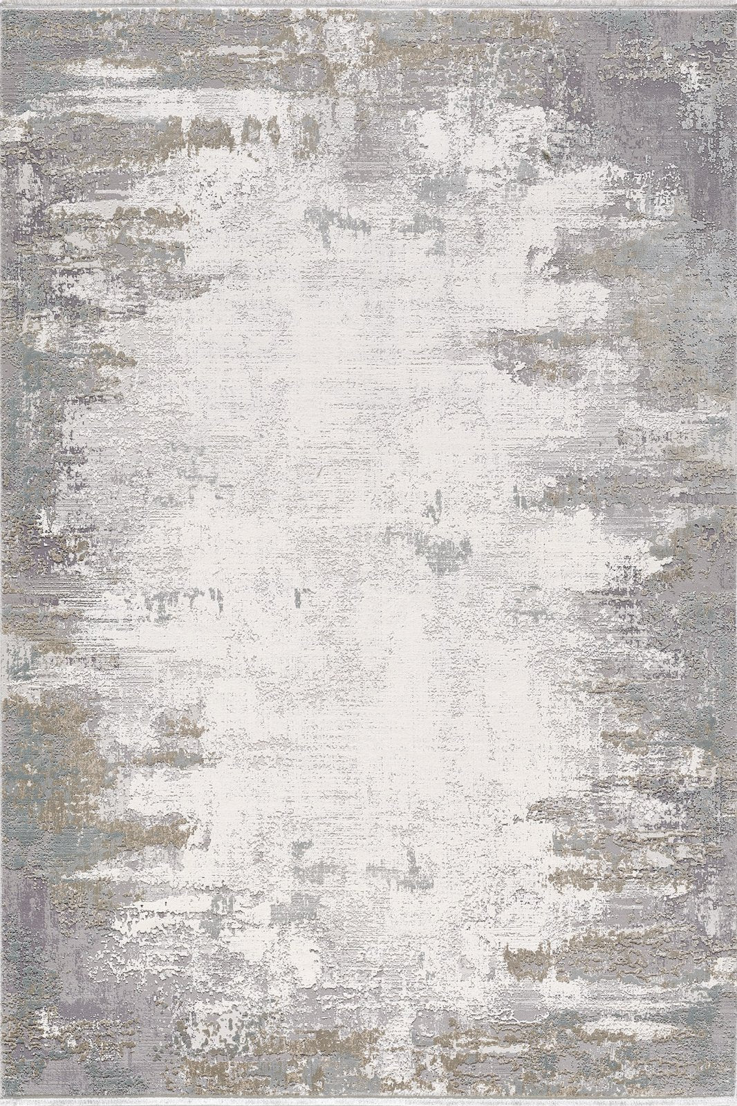 Abstract Blitz Premium Rug - Silver - M658D