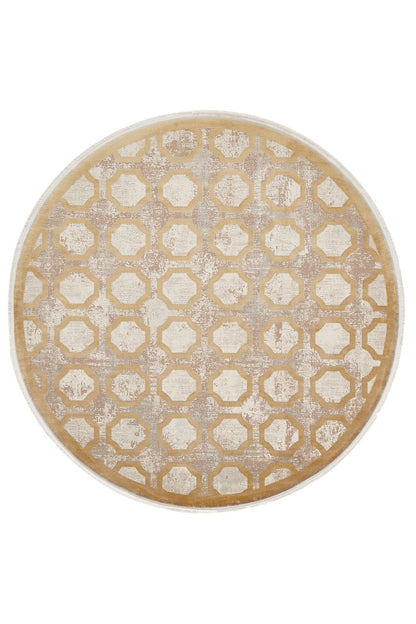 Geometric Down Mid Century Modern Rug - M534B